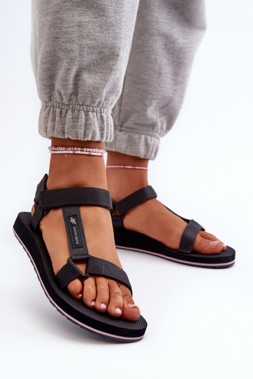 Sandalias de mujer estilo sport 4FRSS24FSANF054-23S color gris