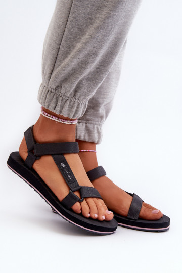 Sandalias de mujer estilo sport 4FRSS24FSANF054-23S color gris 2
