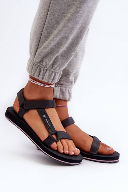 Sandalias de mujer estilo sport 4FRSS24FSANF054-23S color gris