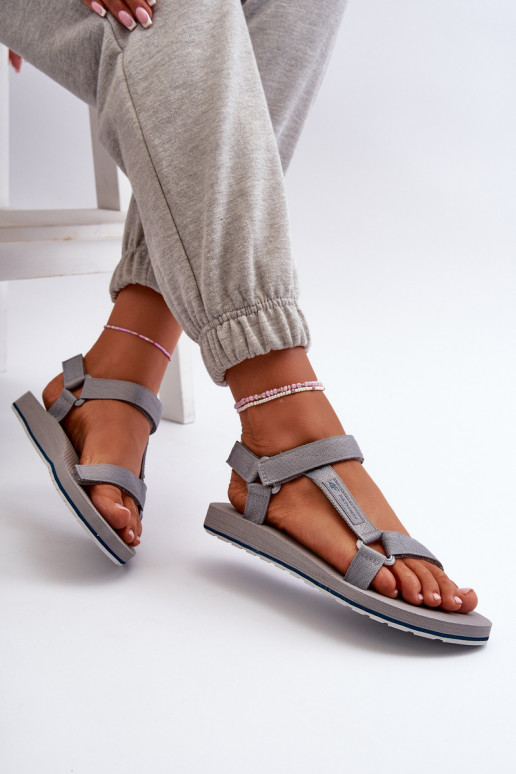 Sandalias de mujer estilo sport 4FRSS24FSANF054-20S color gris