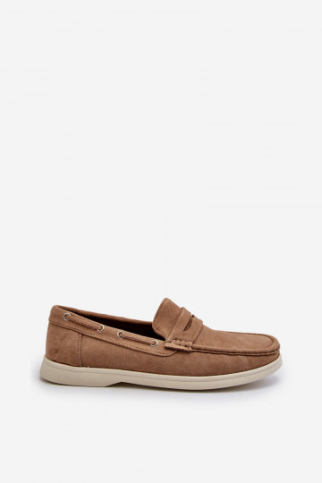 Mocasines de hombre Z en ante ecológico beige Rivanell 2