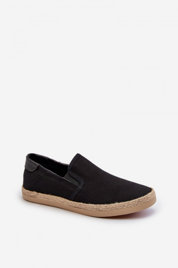 Deportivas alpargatas de hombre Su Braid color negro Fenen