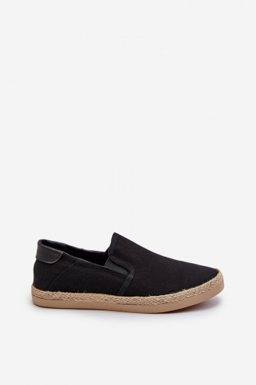 Deportivas alpargatas de hombre Su Braid color negro Fenen 2