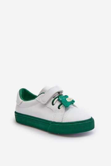 Zapatillas deportivas para niños calzado informal Z Przypinku Color blanco-verde Pennyn