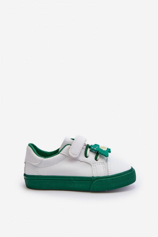 Zapatillas deportivas para niños calzado informal Z Przypinku Color blanco-verde Pennyn