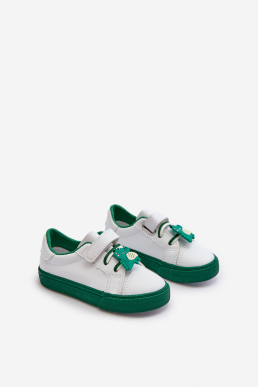 Zapatillas deportivas para niños calzado informal Z Przypinku Color blanco-verde Pennyn