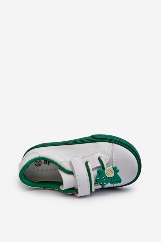Zapatillas deportivas para niños calzado informal Z Przypinku Color blanco-verde Pennyn