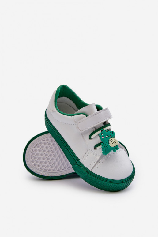 Zapatillas deportivas para niños calzado informal Z Przypinku Color blanco-verde Pennyn