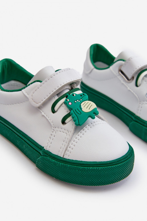 Zapatillas deportivas para niños calzado informal Z Przypinku Color blanco-verde Pennyn