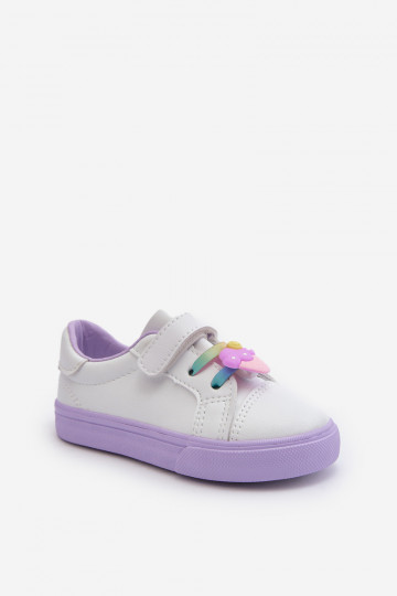 Zapatillas deportivas para niños calzado informal Z Przypinku Color blanco-morado Pennyn