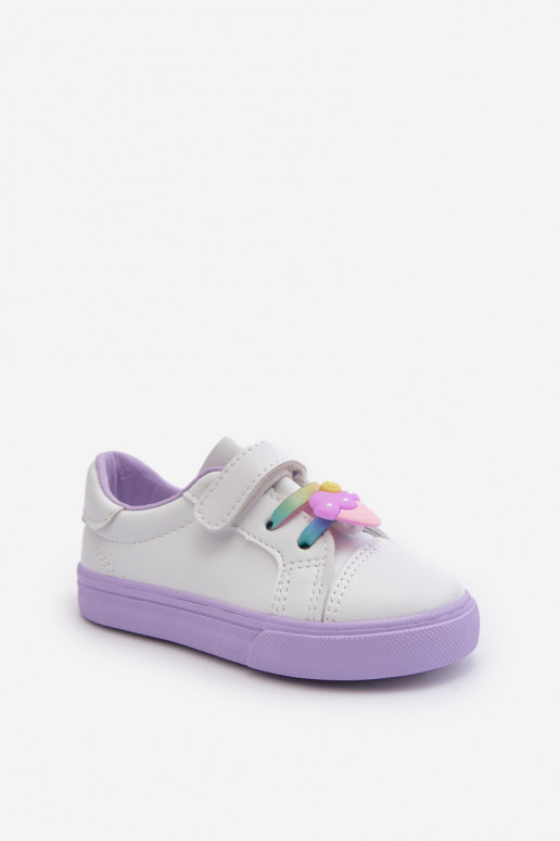 Zapatillas deportivas para niños calzado informal Z Przypinku Color blanco-morado Pennyn