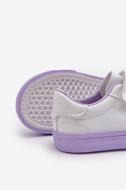 Zapatillas deportivas para niños calzado informal Z Przypinku Color blanco-morado Pennyn