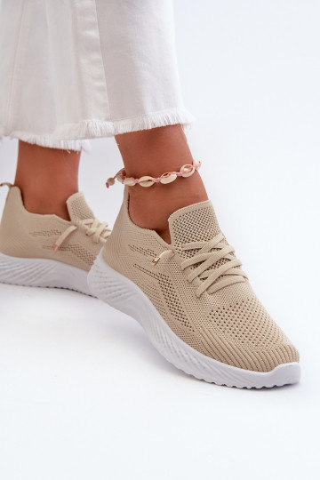 Zapatillas deportivas de mujer de resistente modelo color beige Jagelia