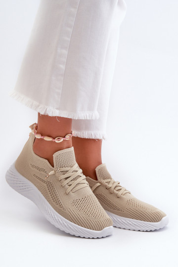 Zapatillas deportivas de mujer de resistente modelo color beige Jagelia 2