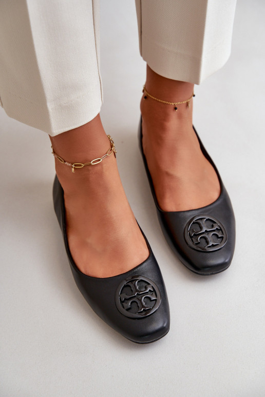 bailarinas Femenino con adornos Eko Piel de color negro Rhodike