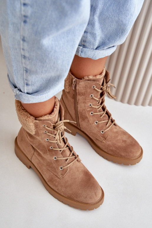 Botines de trabajo calentitos para mujer To the Castle color marrón Mivael Botines de trabajo calentitos para mujer To the Castle color marrón Mivael