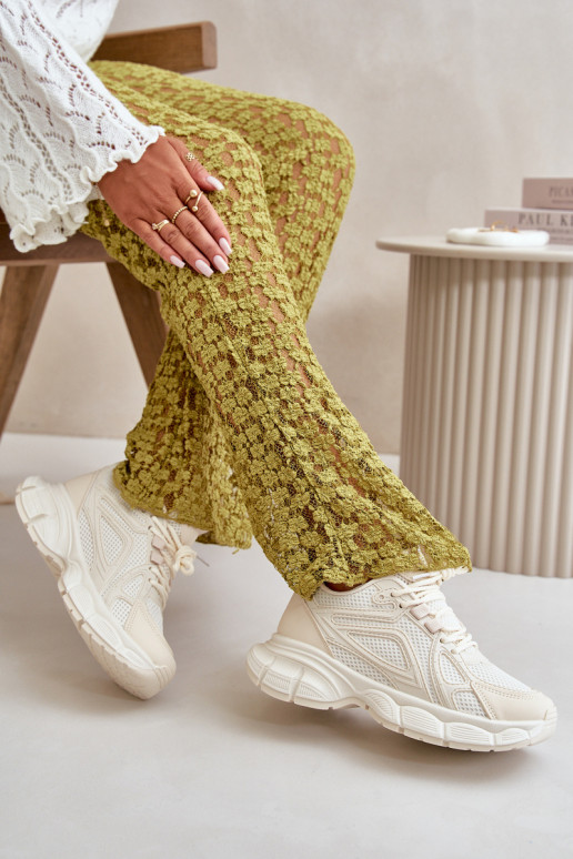 zapatillas Zapatillas modelo zapatos. Femenino beige Timoci