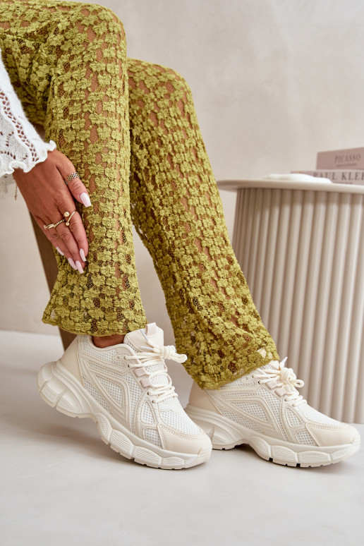 zapatillas Zapatillas modelo zapatos. Femenino beige Timoci