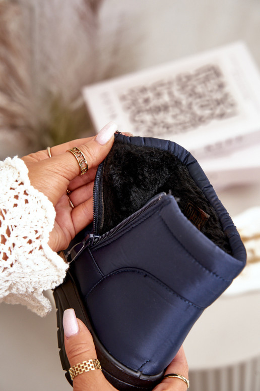 Botas de nieve Femenino calentamiento azul oscuro Helis Botas de nieve Femenino calentamiento azul oscuro Helis