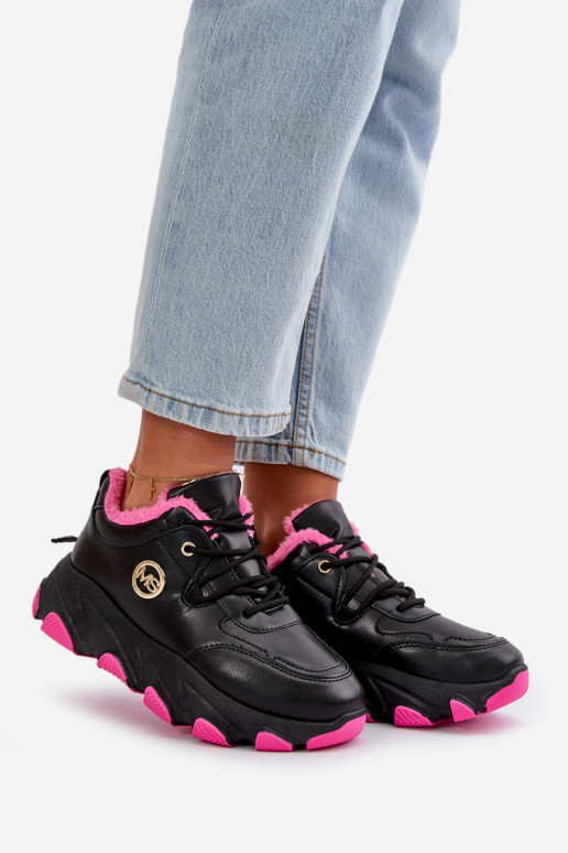 calentamiento zapatillas Femenino con cordones con una plataforma de color negro Bialoa calentamiento zapatillas Femenino con cordones con una plataforma de color negro Bialoa