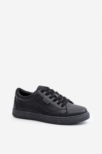 Zapatos casuales de hombre de cuero ecológico Big Star OO174021 Hi-Poly System de color negro