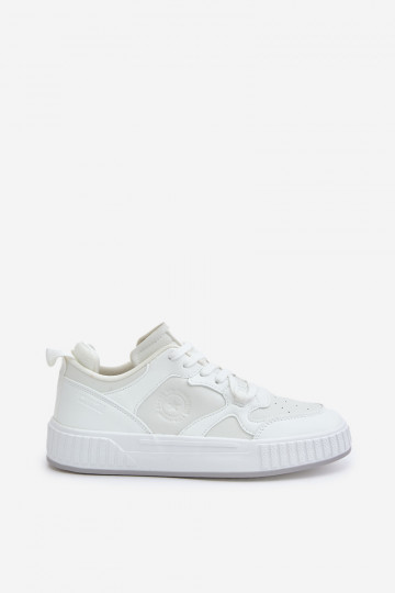 Zapatillas modelo zapatos. para los hombres de cuero ecológico Big Star OO174003 el color blanco 2
