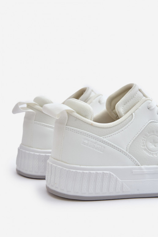 Zapatillas modelo zapatos. para los hombres de cuero ecológico Big Star OO174003 el color blanco Zapatillas modelo zapatos. para los hombres de cuero ecológico Big Star OO174003 el color blanco