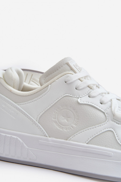 Zapatillas modelo zapatos. para los hombres de cuero ecológico Big Star OO174003 el color blanco Zapatillas modelo zapatos. para los hombres de cuero ecológico Big Star OO174003 el color blanco