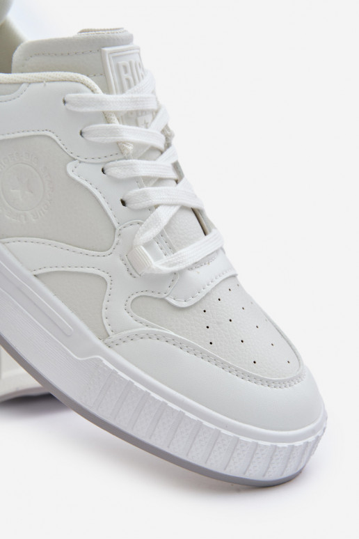 Zapatillas modelo zapatos. para los hombres de cuero ecológico Big Star OO174003 el color blanco Zapatillas modelo zapatos. para los hombres de cuero ecológico Big Star OO174003 el color blanco