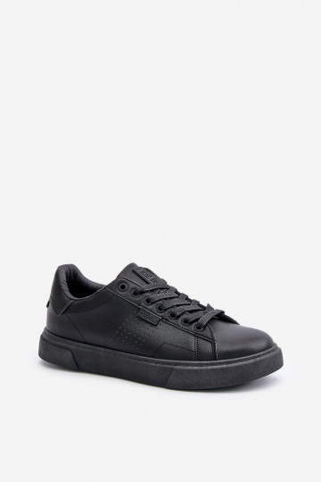 zapatos casuales Zapatillas modelo zapatos. para los hombres de cuero ecológico Big Star OO174117 de color negro