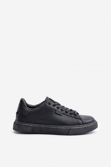zapatos casuales Zapatillas modelo zapatos. para los hombres de cuero ecológico Big Star OO174117 de color negro 2