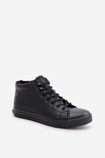 calentamiento Zapatos casuales de hombre de cuero ecológico Big Star OO174607 de color negro