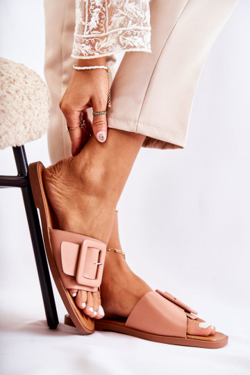 Pantuflas de moda para el verano en color rosa Sylvia