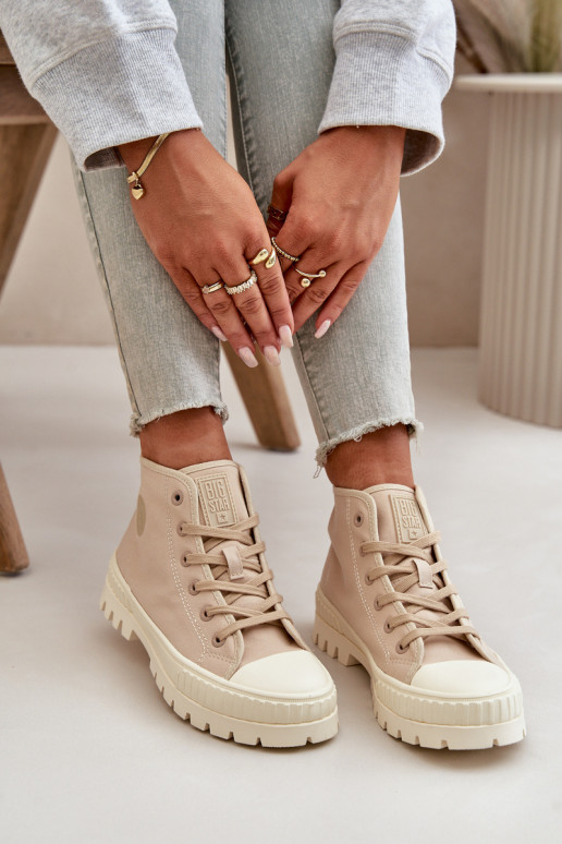 Zapatos de ocio con una bota Por culpa de Kubo Big Star OO274006 beige