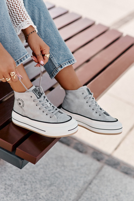 calentamiento Zapatos de ocio con una plataforma Eko Piel Big Star OO274069 color azul