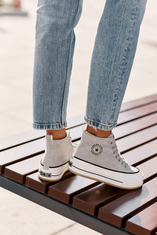 calentamiento Zapatos de ocio con una plataforma Eko Piel Big Star OO274069 color azul