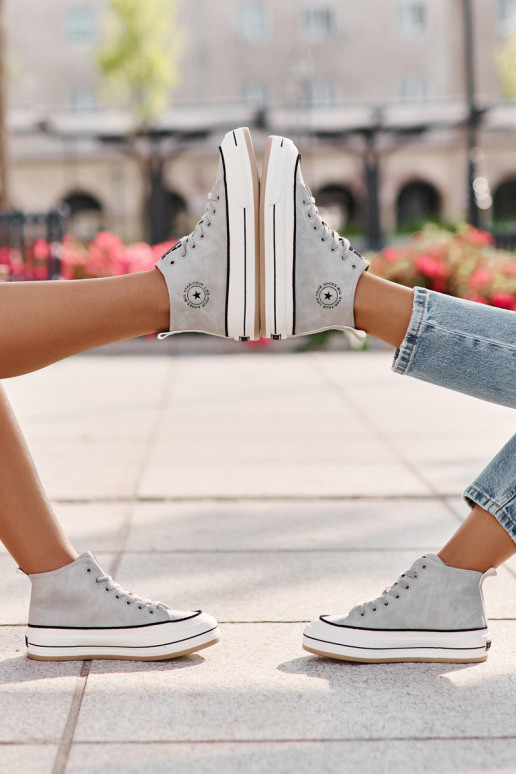 calentamiento Zapatos de ocio con una plataforma Eko Piel Big Star OO274069 color azul