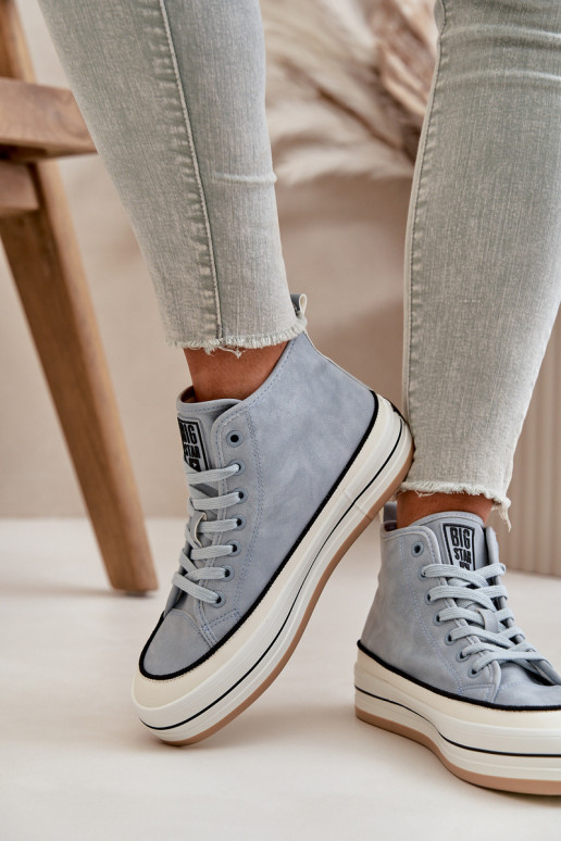 calentamiento Zapatos de ocio con una plataforma Eko Piel Big Star OO274069 color azul