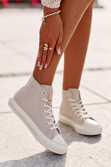 Zapatos de ocio calentamiento de cuero ecológico color rosa Big Star OO274933 2