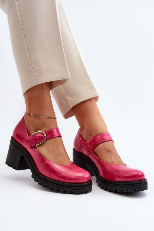 Zapatos lacados color rosa Zazoo