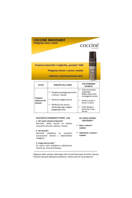 Coccine Ravvivant Spray Regenerante para ante y nubuck Coccine Ravvivant Spray Regenerante para ante y nubuck