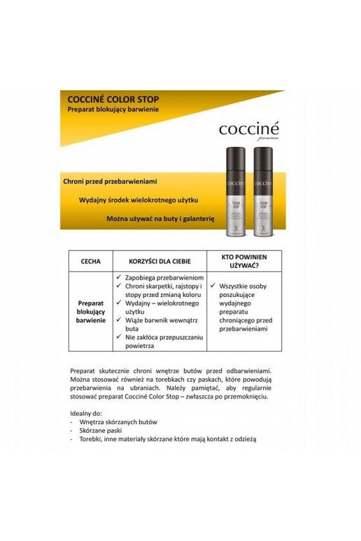 Coccine Spray protector del color del calzado