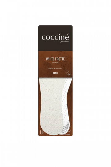 Plantillas Coccine INhite Frotte tejido rizo de algodón sobre espuma de látex 34-41