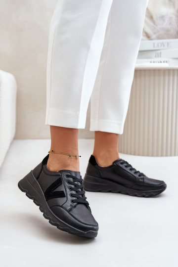 Deportivas de piel Mujer Vinceza 7918 negro 2