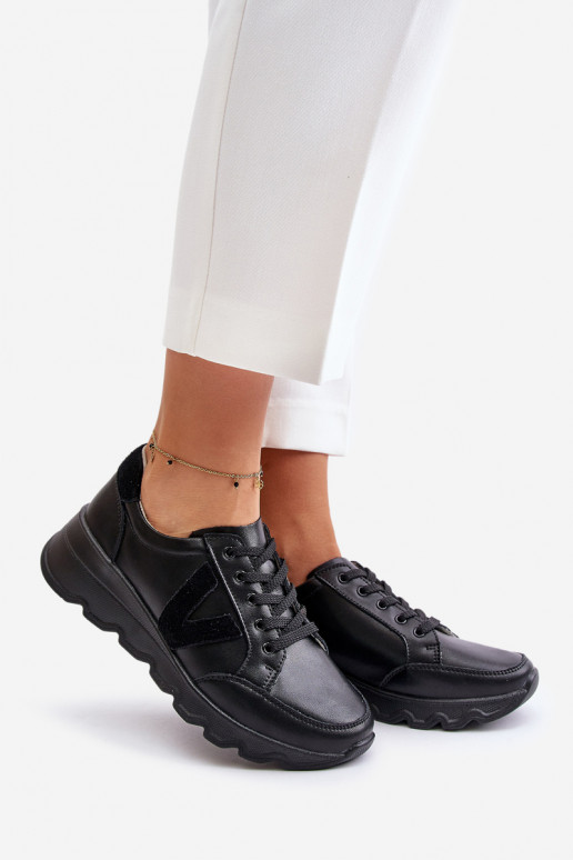 Piel zapatillas Femenino Vinceza 7918 de color negro Piel zapatillas Femenino Vinceza 7918 de color negro