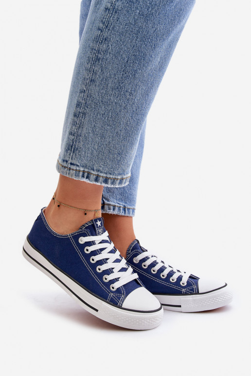 Zapatos de ocio de mujer modelo clásico en color azul oscuro Ecoma