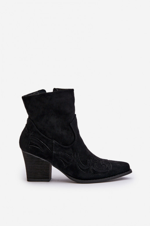 botas estilo vaquero con tacones de gamuza ecológicaoAe de color negro Arabelline