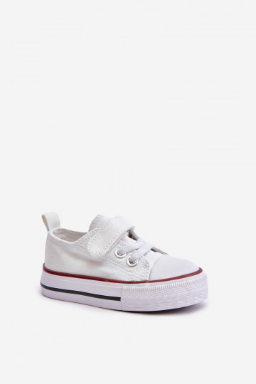 zapatos casuales Infantil  con sujetadores adhesivos el color blanco Daloma