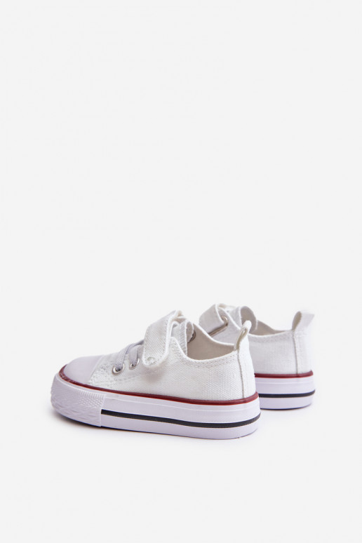 zapatos casuales Infantil  con sujetadores adhesivos el color blanco Daloma