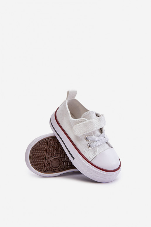 zapatos casuales Infantil  con sujetadores adhesivos el color blanco Daloma
